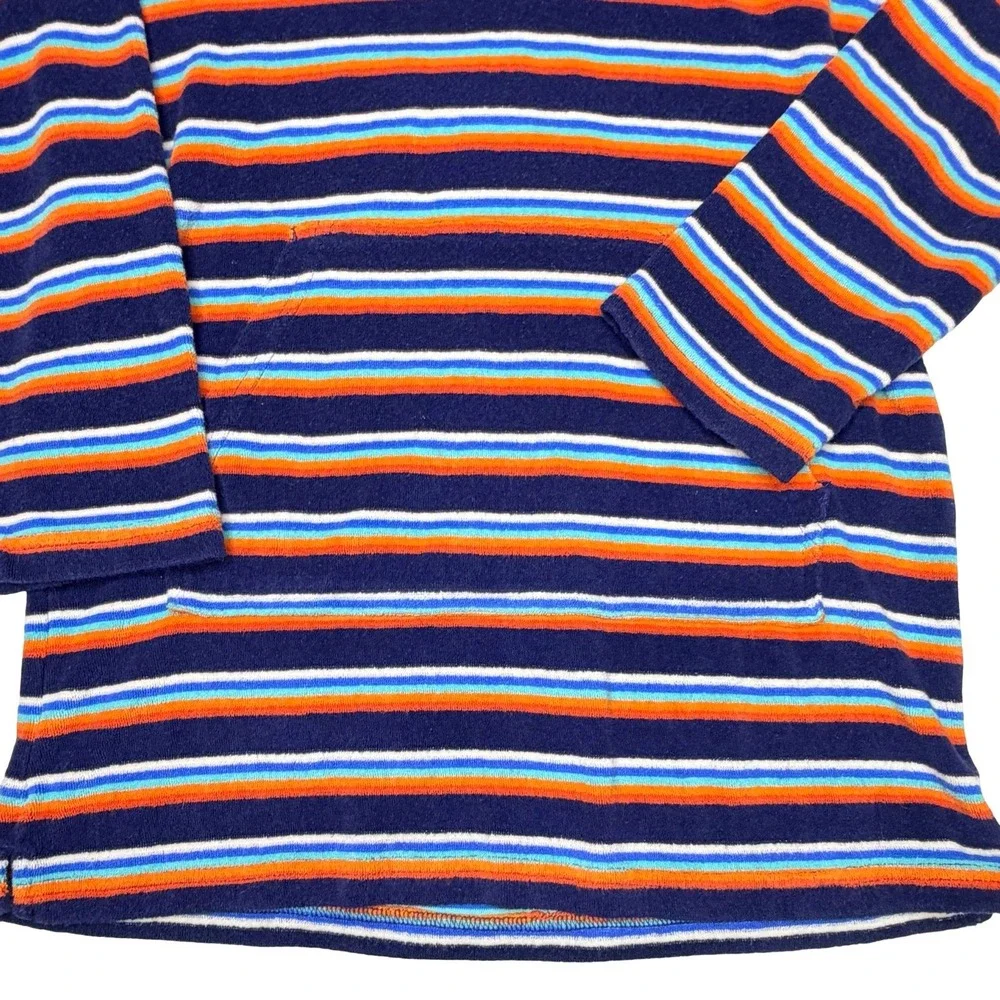 Hanna Andersson Striped Hooded Terry Swim Cover Up